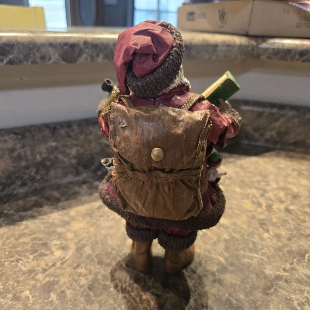 Vintage Paper Mache Santa Claus Father Christmas Toy Maker Figure Taiwan‎ 90's